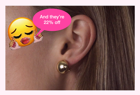 Madame Stud Earrings: Olivier 18k